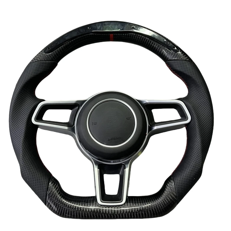 

For Wholesale Car Custom High Quality Leather Steering Wheel For Porsche Panamera Macan Cayenne Cayman 911 718 987 970 958 997