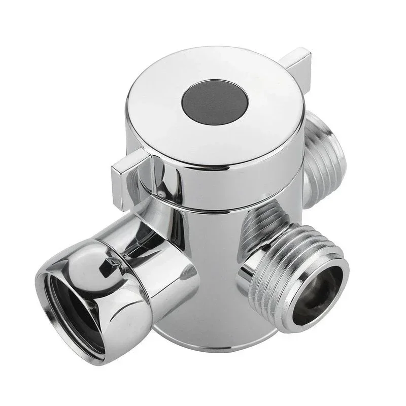 Shower Head Faucet Tee Arm Shunt Water Inlet Pipe Conversion adapter 1/2 20mm Three Way Diverter Valve Bathroom Accessories