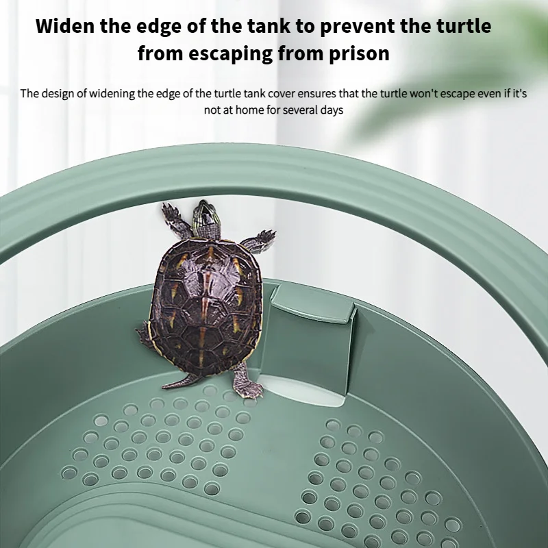 Pecera acrilica para tortugas con filtracion - habitat para reptiles - imagen 2