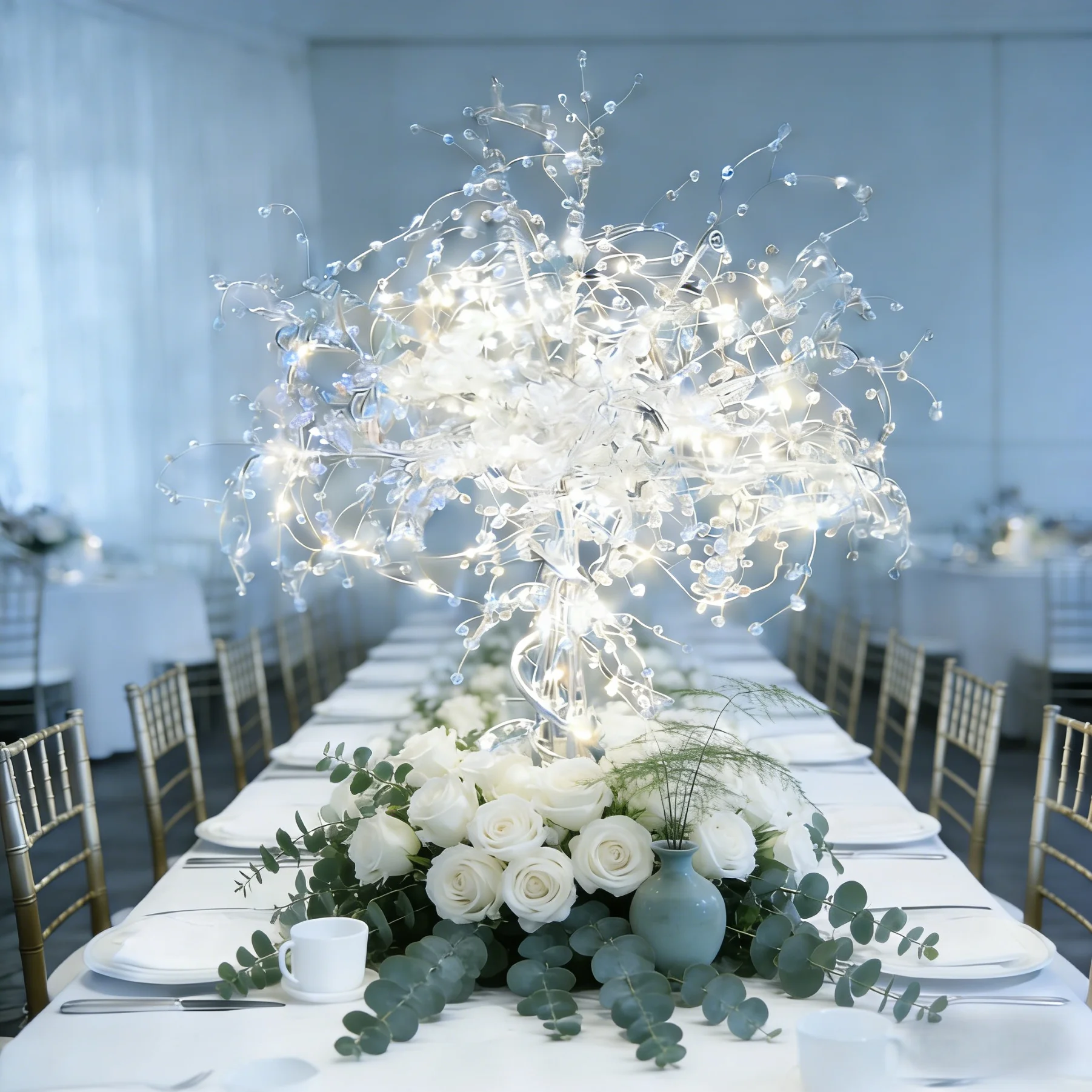 

Wedding Decoration Road Guide Crystal Atmosphere Luminous Table Center Lighting Ornament for Party Event Home Hotel Dinner Decor