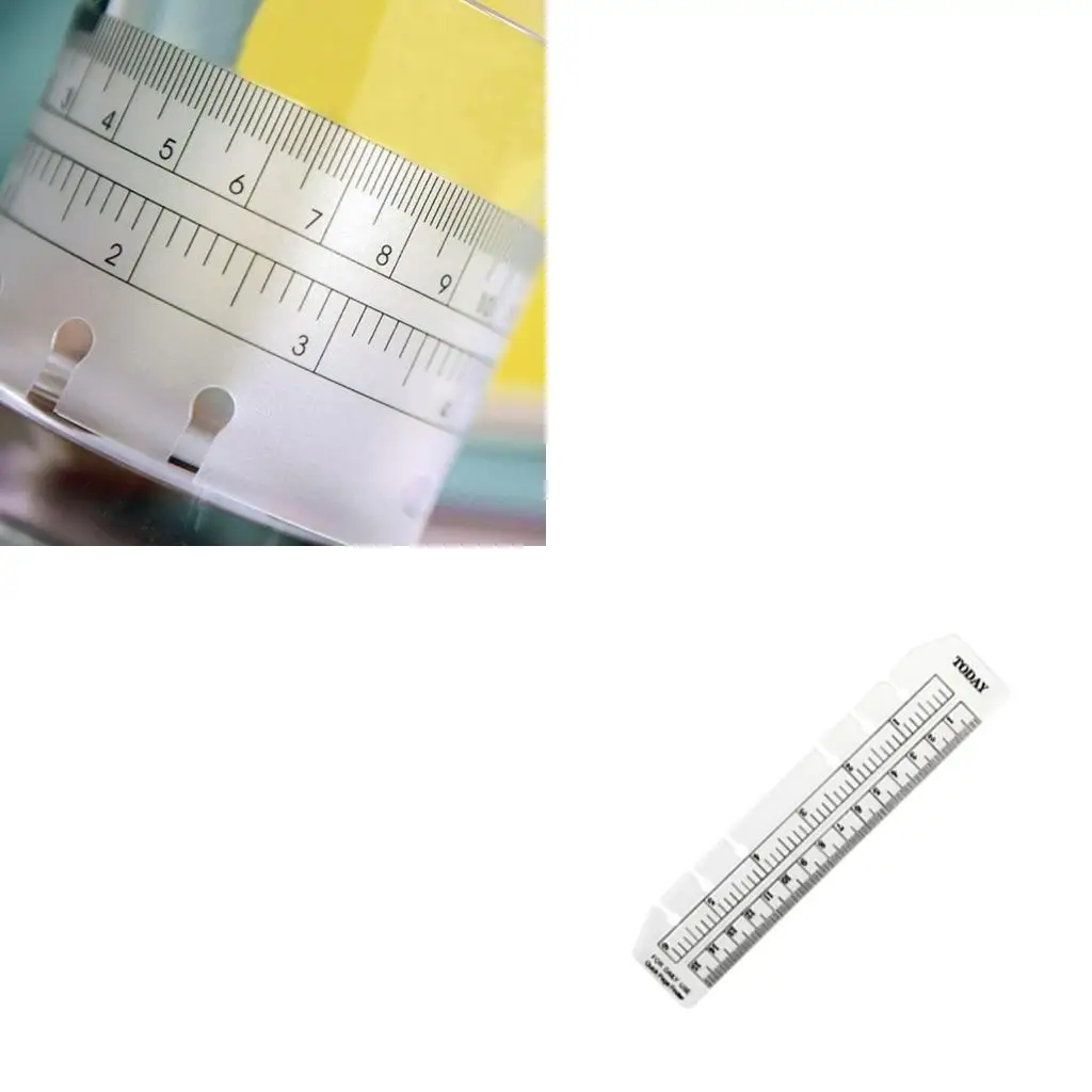 

PVC 6 holes ruler for Binder Planner Notebooks Office for A5A6