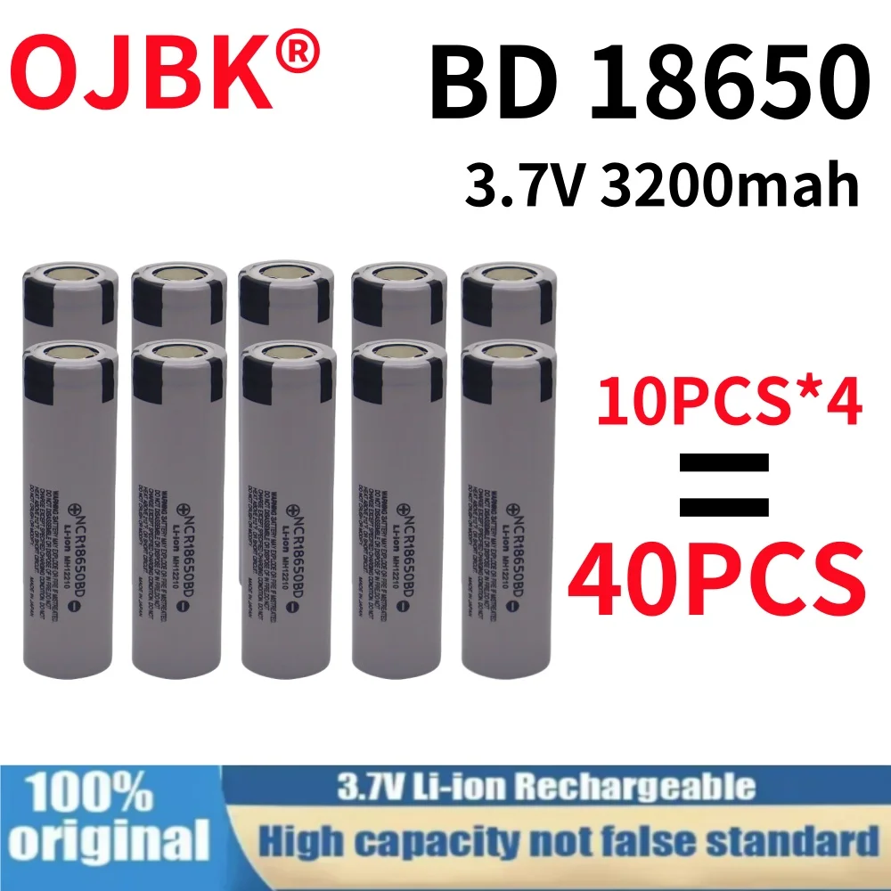 NRC18650BD 3.7v Rechargeable lithium Battery 3200mAh 25A 18650Battery Lithium Ion Power Battery for electric tool Free Shipping