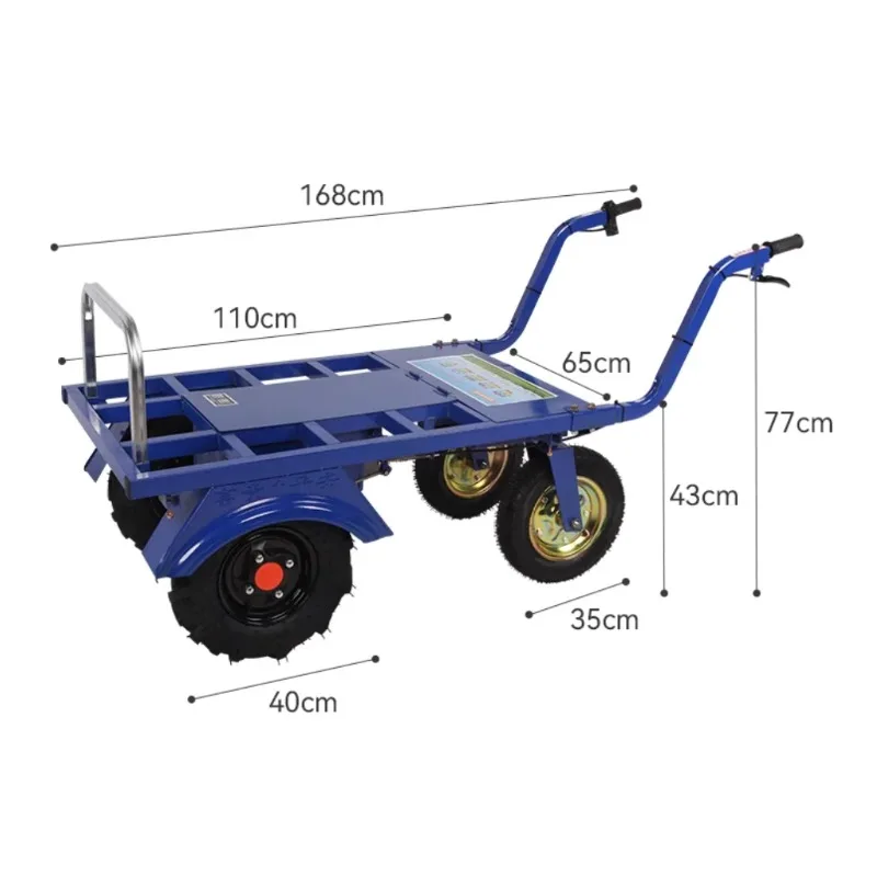 

Direct Sale Four Wheel Forestry Machinery Hydraulic Rotator Heavy Duty Electric Cart Trolley Industrial Log Transport Equipment
