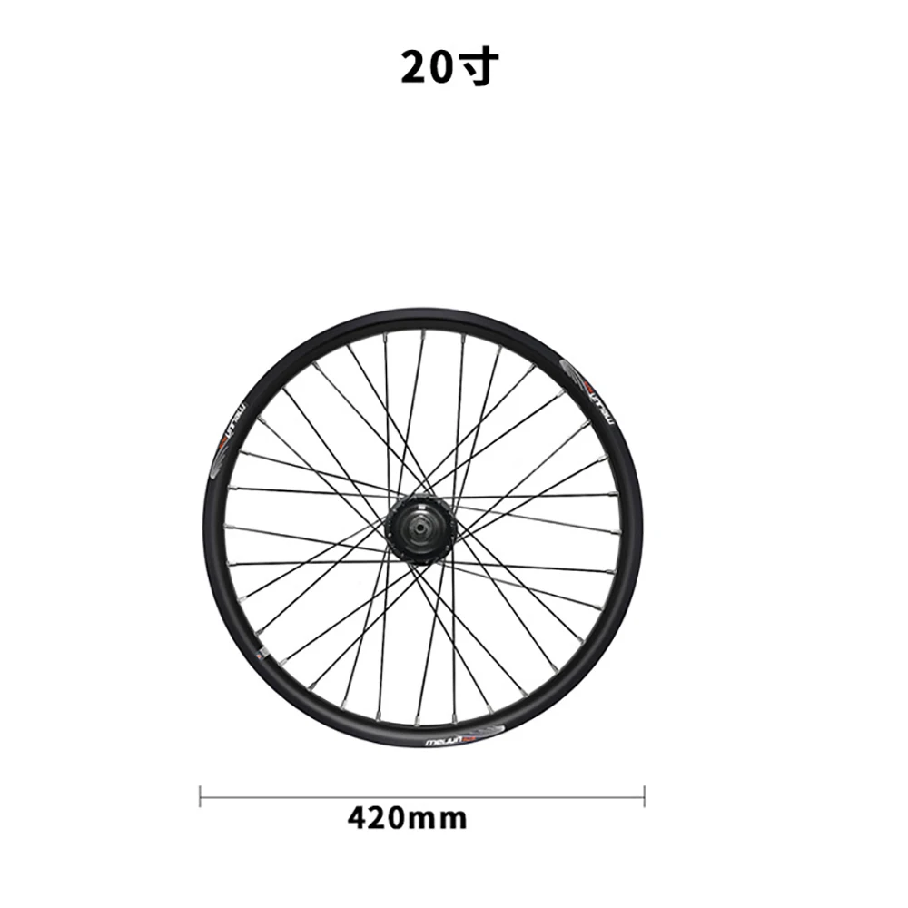 20 Inch 8/9/10 Speed 406 6 Claws Bike Disc V Brake Cassette Wheels Aluminum Alloy Wheel Set Rims 32 Hole Quick Release Hub