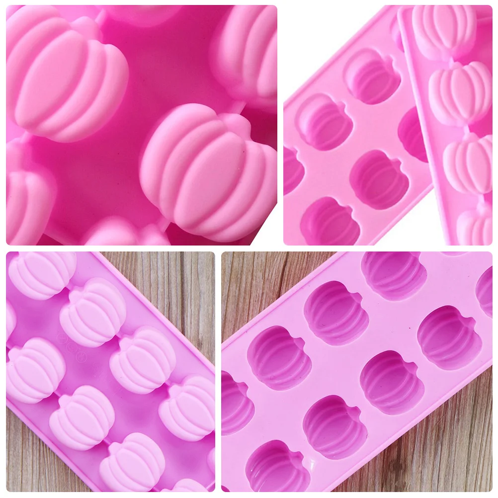 

3 Pcs Ice Ice Cube Trays Molds Cube Trays Silicone Halloween Pink Easy Clean Eco Friendly Kitchen Drink Tools Party