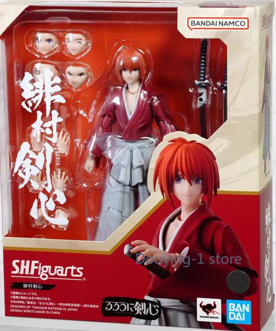 

Подлинная новая фигурка Swordsman Bandai SHF Rurouni Kenshin Shinomori Himura Kenshin aoshi Meiji, коллекционная модель