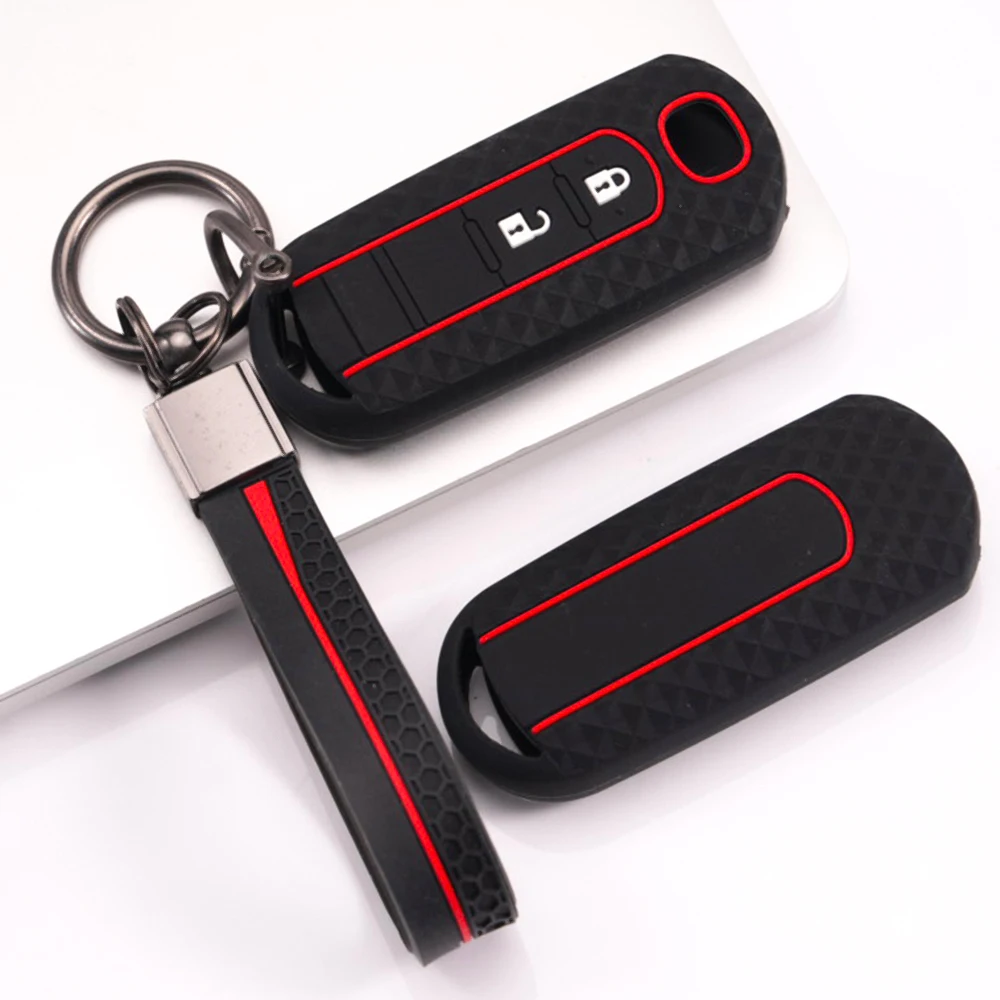 Key Fob Case With Wrist Strap For Mazda 2 3 6 Axela Atenza CX5 CX 3 CX7 CX8 CX9 CX30 CX50 MX5 Miata 3 BM 3 BN 6 GJ CX5 KE