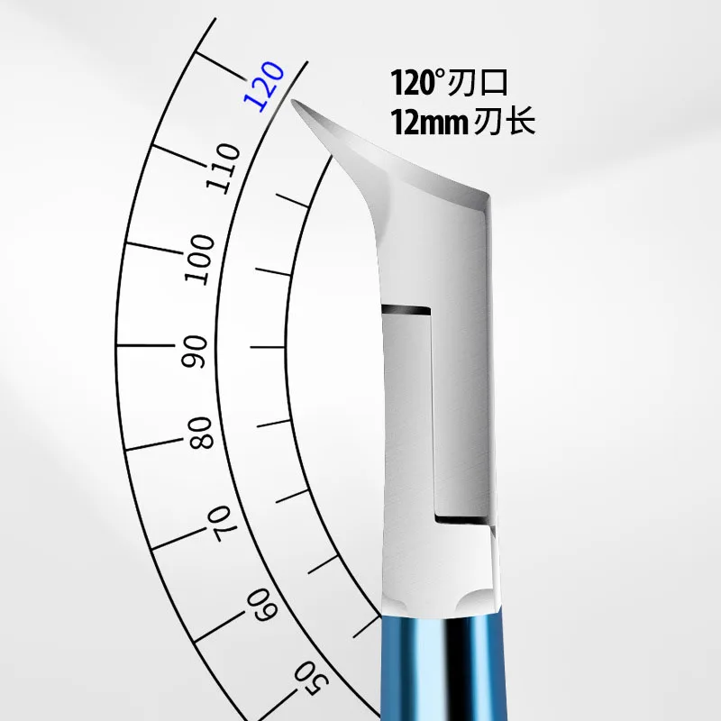 Cortador de unhas profissional de aço inoxidável, pinças para cutícula, tesoura para unhas encravadas, ferramenta de manicure para paroníquia