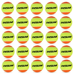 INSUM Beach Tennis Balls 50% Standard Pressure Premium Quality for Beach and Outdoor Training Balls