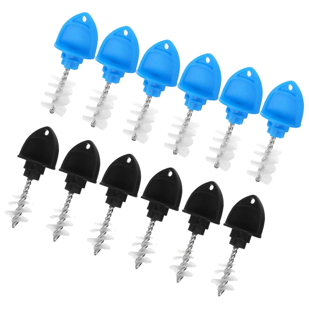 

12pcs Beer Tap Brush Cleaning Supplies Faucet Keg Kit Draft Plug Stainless Steel Cap Black Blue Home Brew Accessories