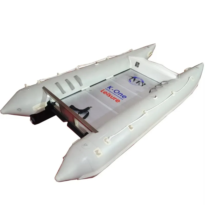 11FT Aluminum Floor Inflatable Thundercat Racing Boat Inflatable Catamaran for Sale