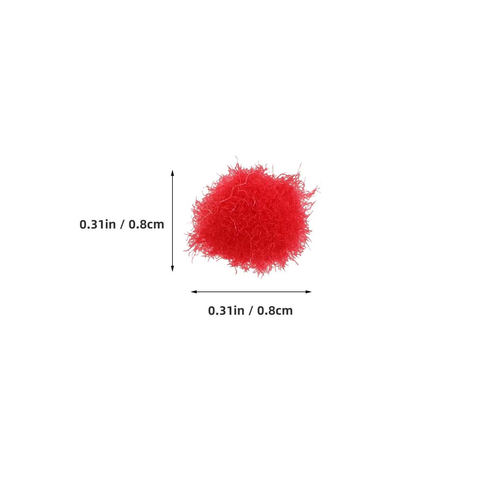 2000Pcs Assorted 8Mm Colorful Pom Poms for Crafts Tiny Craft Balls Holiday Wreath Garland Making Christmas Ornament Decoration view 4