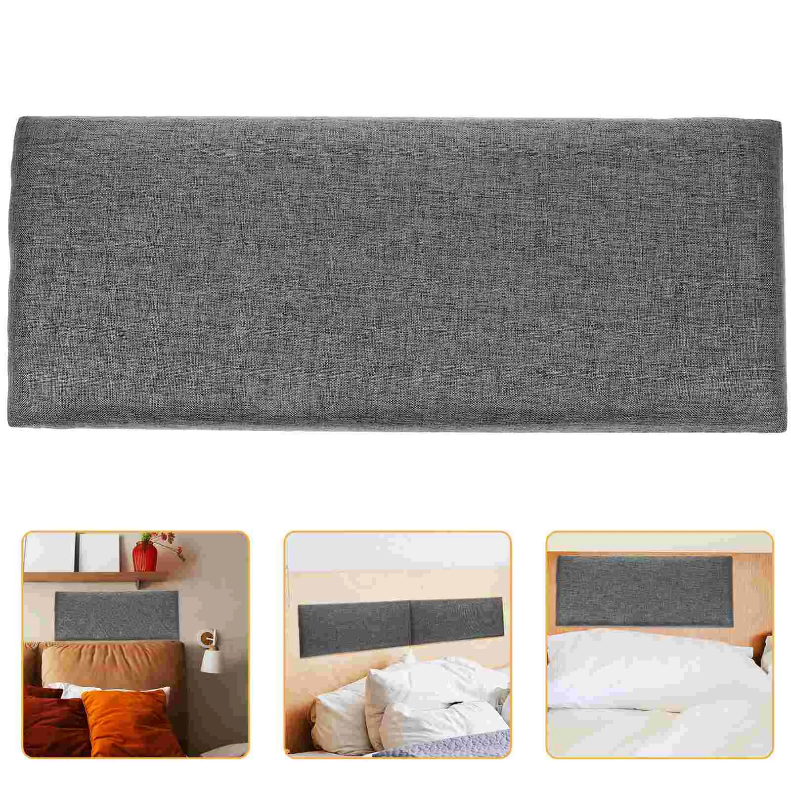 

Anti-Collision Wall Panel Sponge Filled Headboard Panel Self-Adhesive Bedroom Headboard