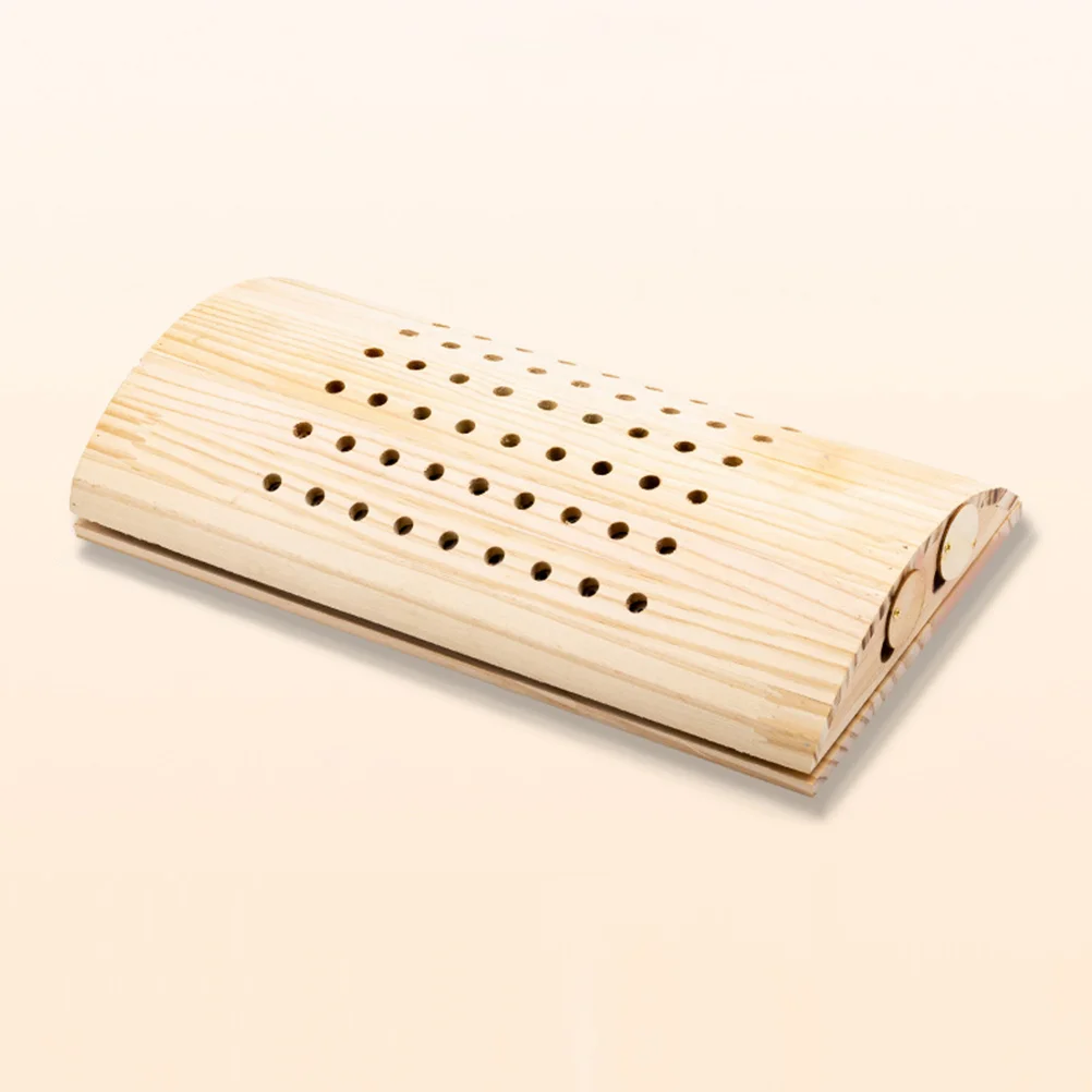 

Moxibustion Lumbar Pillow Sleeper Pillows Bathtub Reusable Pain Relief Daily Use Cervical Wooden