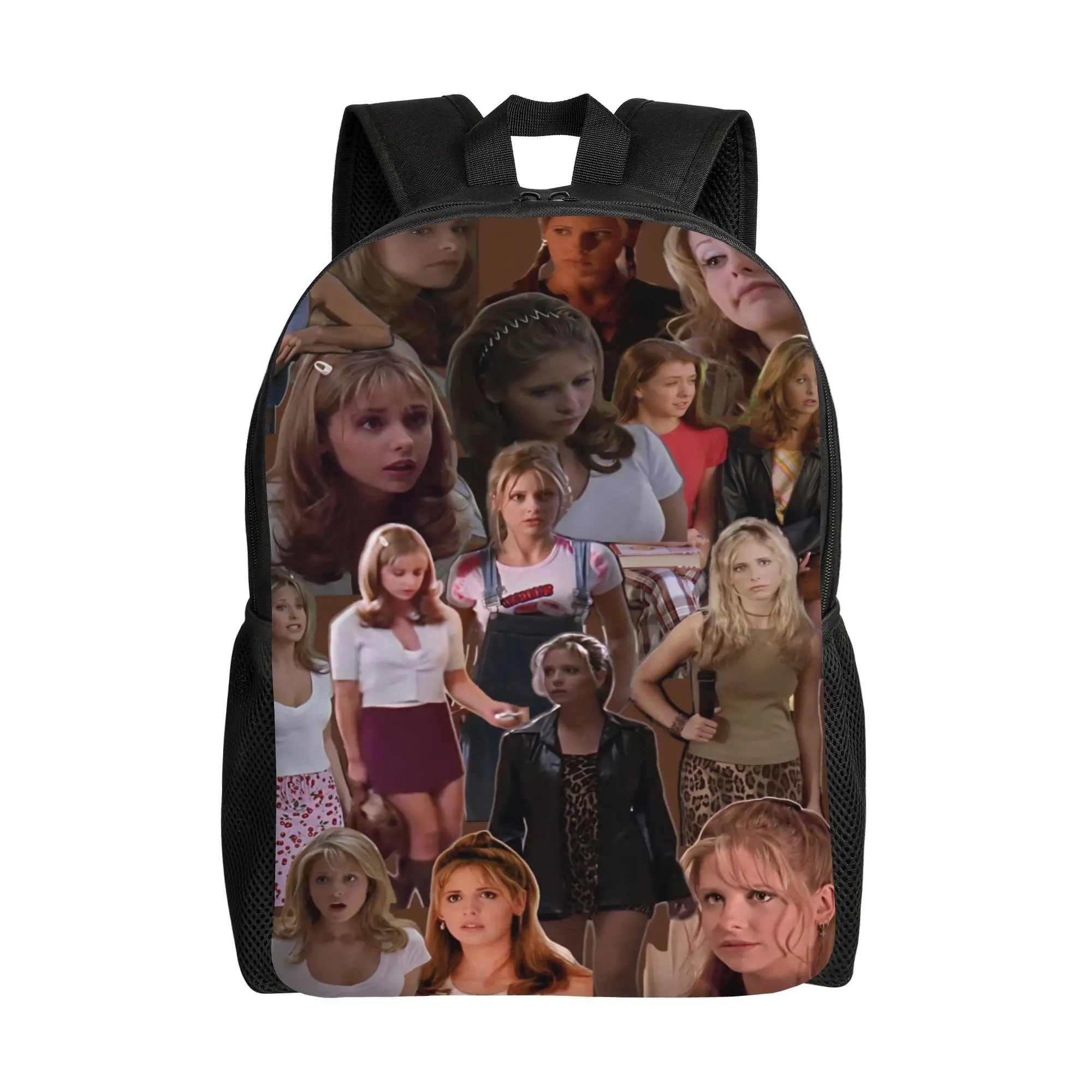 Buffy the Vampire Slayer Teenage Backpack Durable Student Horror Movie Daypack for Men Women Laptop Computer Shoulder Bag