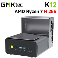 GMKtec K12 Mini PC AMD Ryzen™ 7 H 255 Dual DDR5 5600MT/s  3*SSD PCIe4.0 WiFi 6 BT 5.2 Dual 2.5G LAN OCulink Desktop Computer