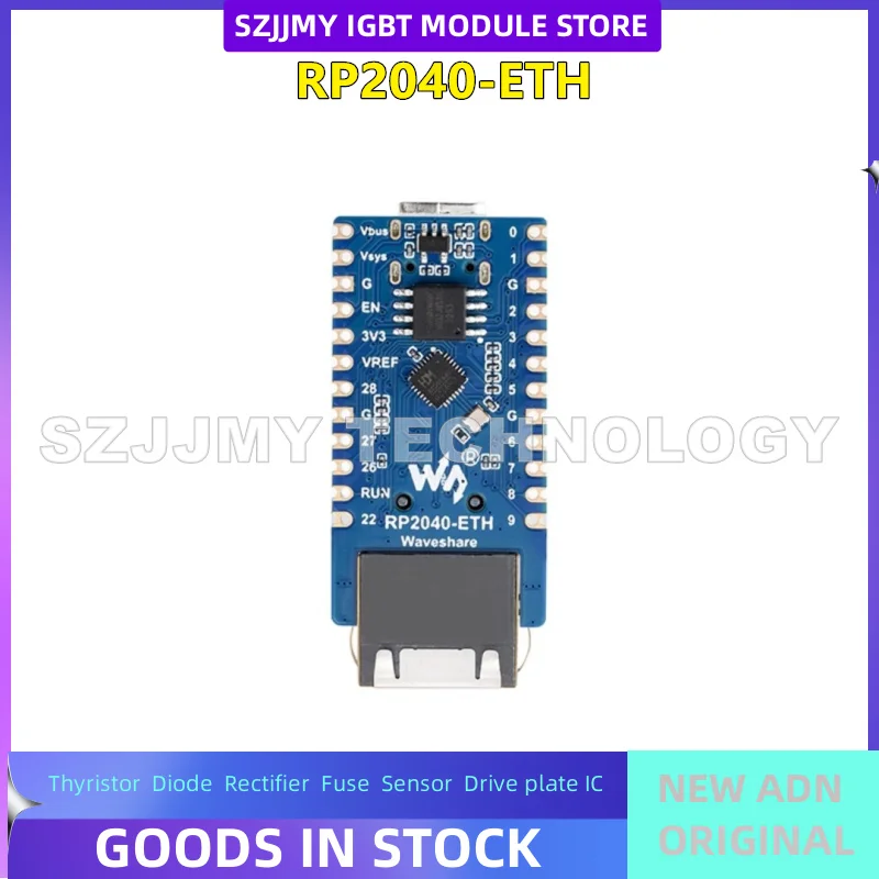 NEW ORIGINAL IN STOCK  Raspberry Pi RP2040 microcontroller development board onboard CH9120 ETH/RJ45 Ethernet port module