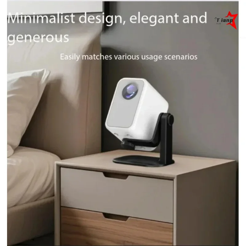 360° Rotatable Multi-Function Projector Support Stand For Hidden Slot Anti-slip Pad Desktop & Bedside Projection Mount Holder