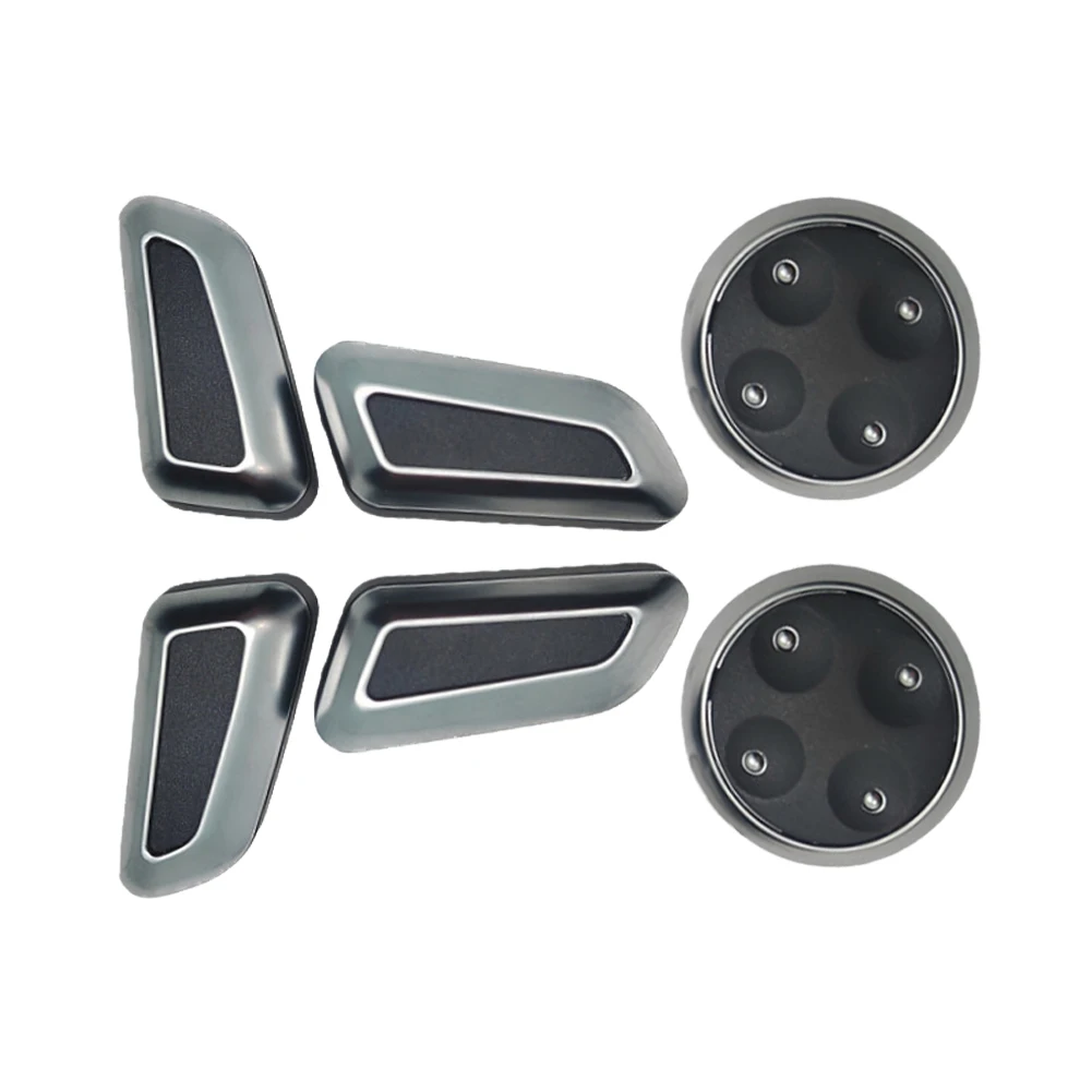

Car Interior Trim Matte Silver Seat Switch Cover Seat Button Cover Direct Replacement OE Fitment Seat Switch Part