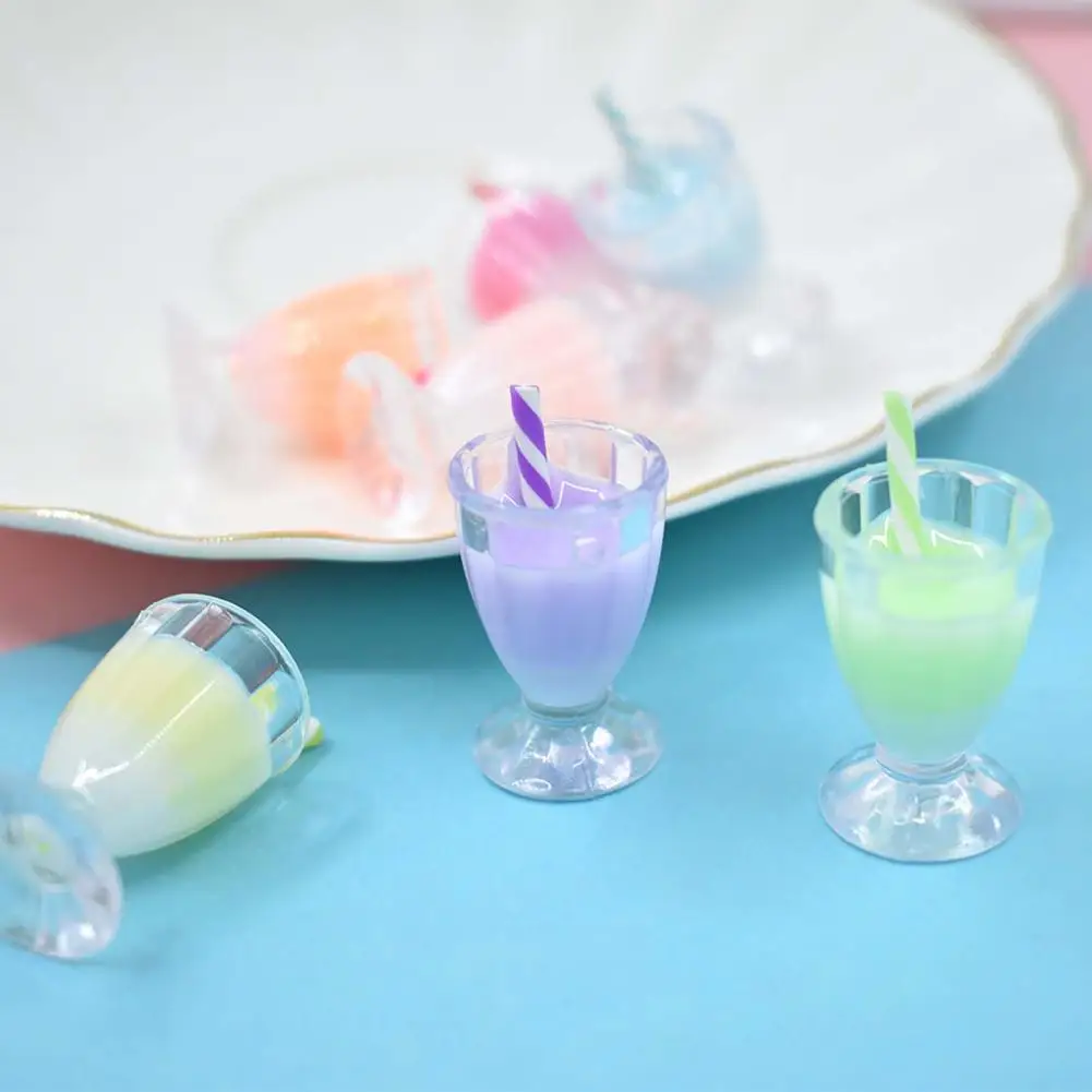 Dropshipping!! 2Pcs Plastic DIY Gift Toy Miniature Kids Toy Simulation Kids Toys Drink Cups Gifts Mobile Phone Shell Accessory