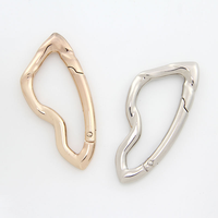 Twisted Metal Carabiner Keychain Multifunctional Mountaineering Car Key Ring Gothic Backpack Waist Hanging Decor DIY Y2K