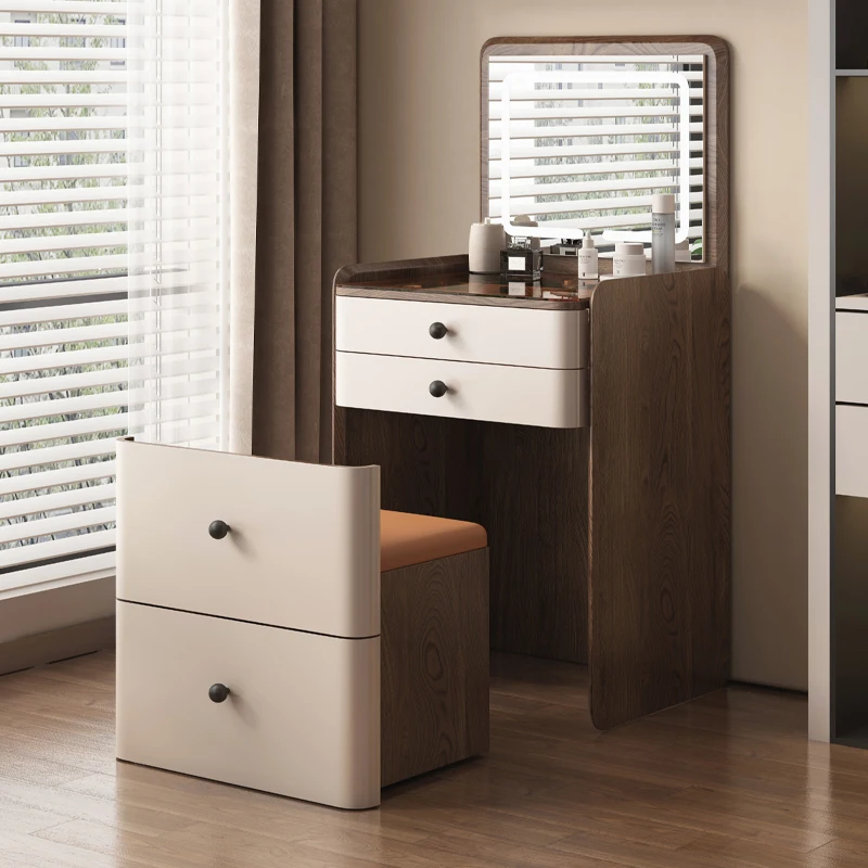 

Flip Makeup Chair Desk Dressing Table Mini Vanity Table Small Storage Women Bedside Girl Tall Mesa De Maquillaje Home Furniture