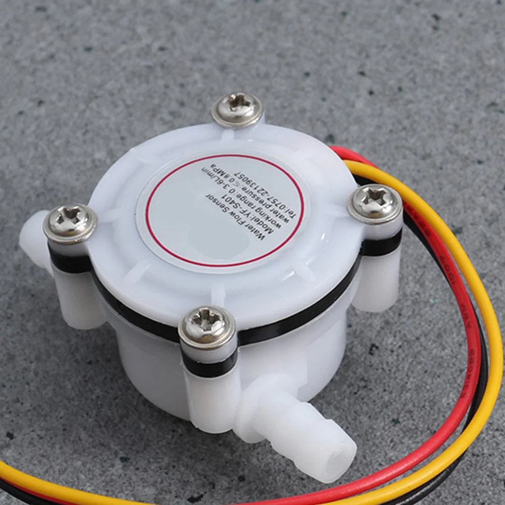 

2Pcs Water Flow Sensor Hall Effect Meter for Water Testing Cooling System Easy to Use 5-7Mm Diameter Meter