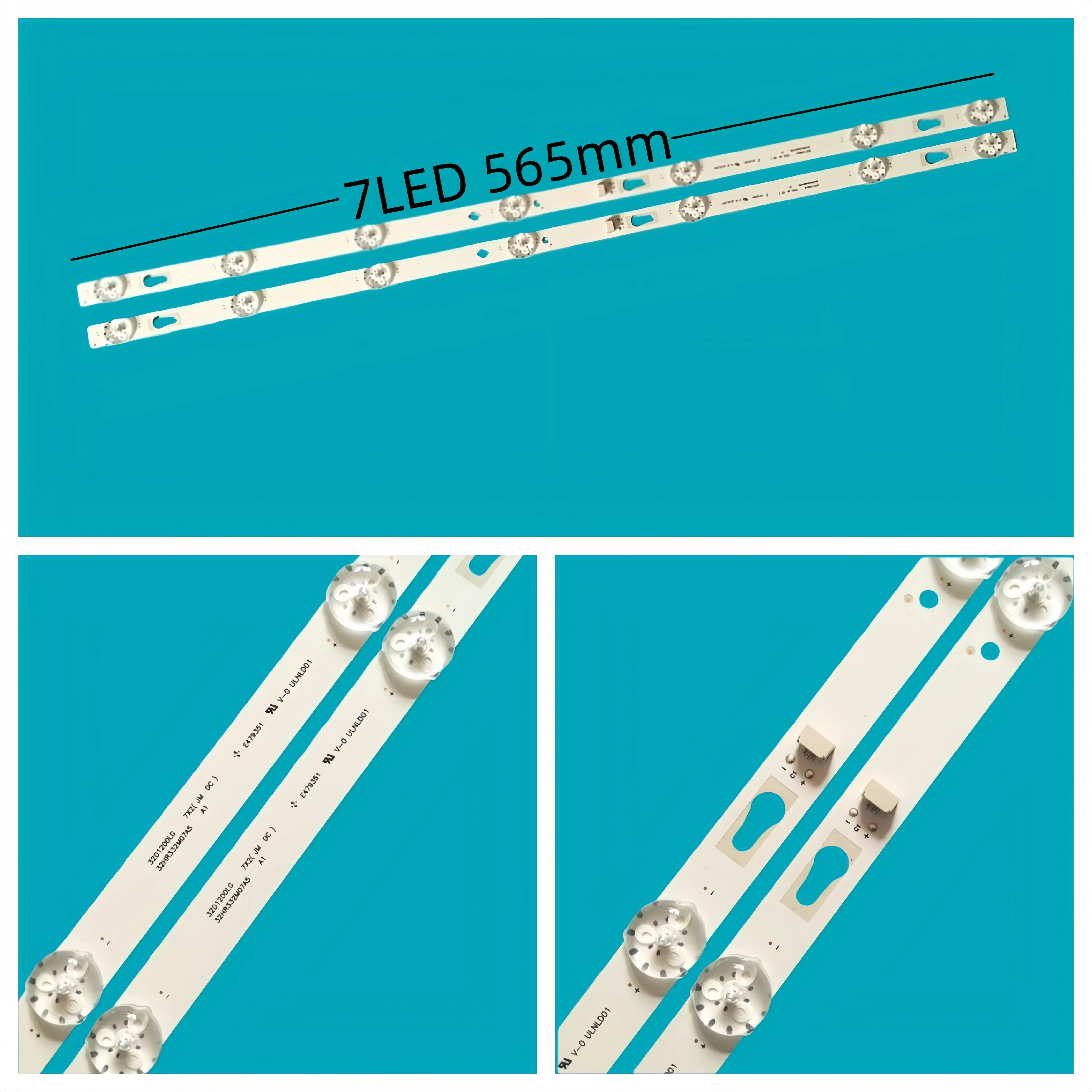 Nueva tira de LED para iluminación trasera para barra de luz 32D1200 7X2 32HR332M07A5 V14C-LB320T-HRAC 56,5 CM 3V 7LED 100% nuevo