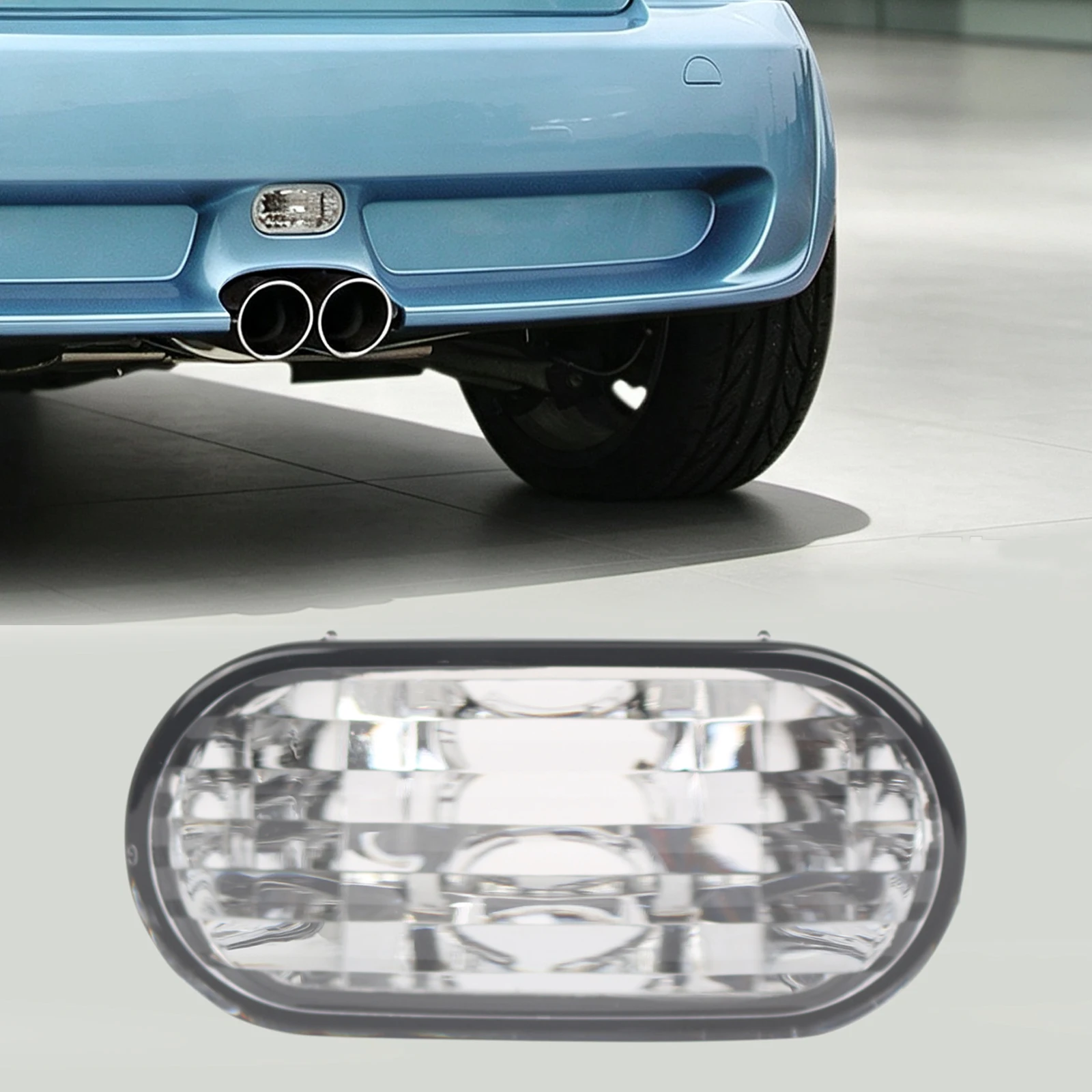 Tail Lamp Replacement for Mini Cooper R50 R52 R53 2001-2004 Rear Bumper Light White ABS Direct Fit