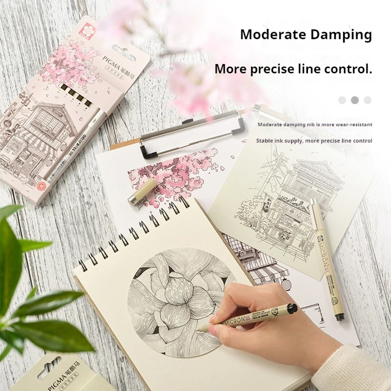 Sakura Liner Pen Set Micron Pen Quick-drying Non-smudging Professional Manga Inking Sketch Drawing Pens for Art Animation - view 4