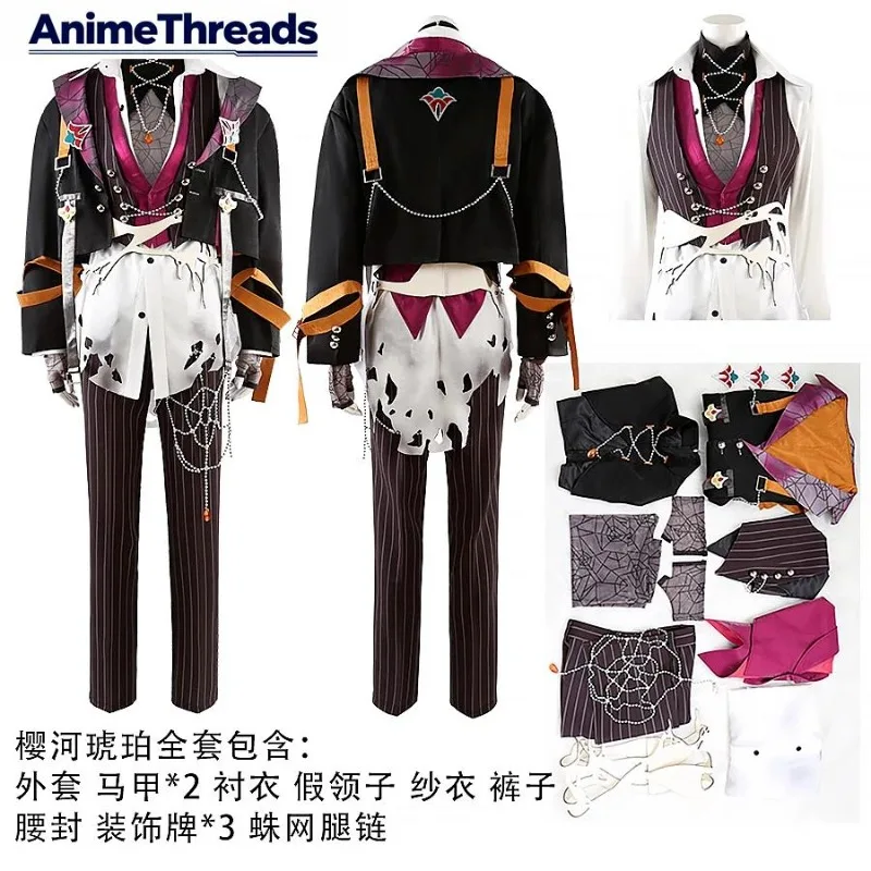 

THREAD Game Ensemble Stars Helter-Spider CrazyB Oukawa Kohaku Cosplay Costume Anime Clothing Halloween Party Suits Custom Made