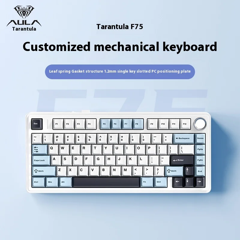 

Tarantula F75 customized the third mock examination mechanical keyboard wireless Bluetooth office game espionage keycap