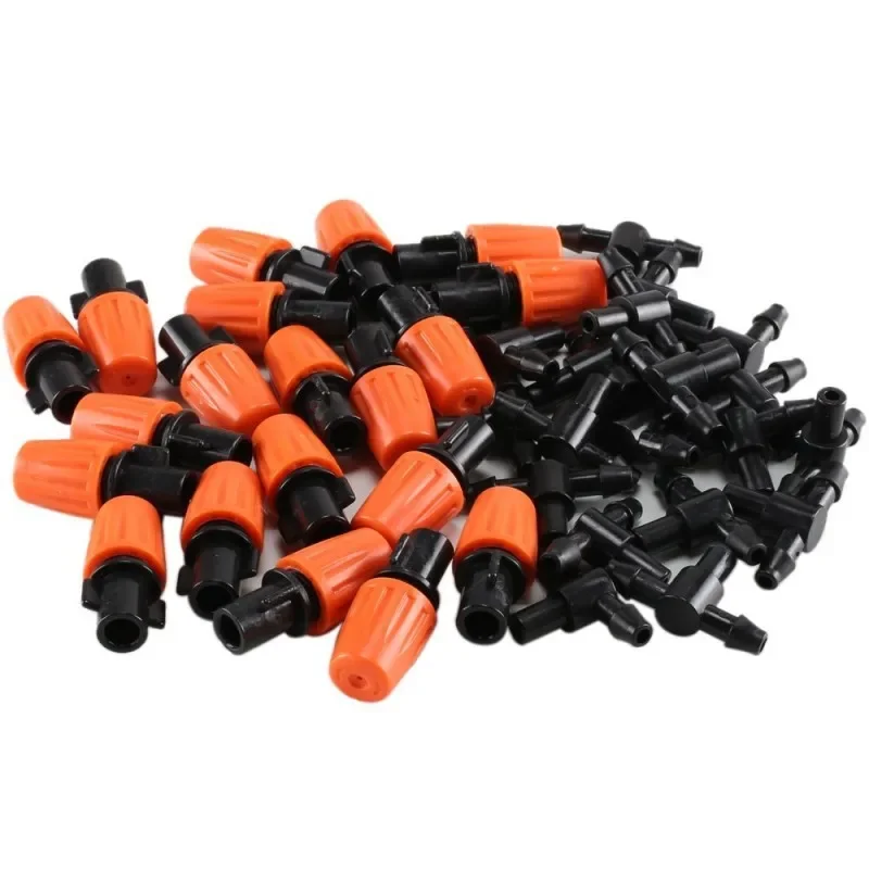 25 Units Plastic Misting Drippers Designed For 360 Degree Water Dispersion In Automated Drip Irrigation Setups