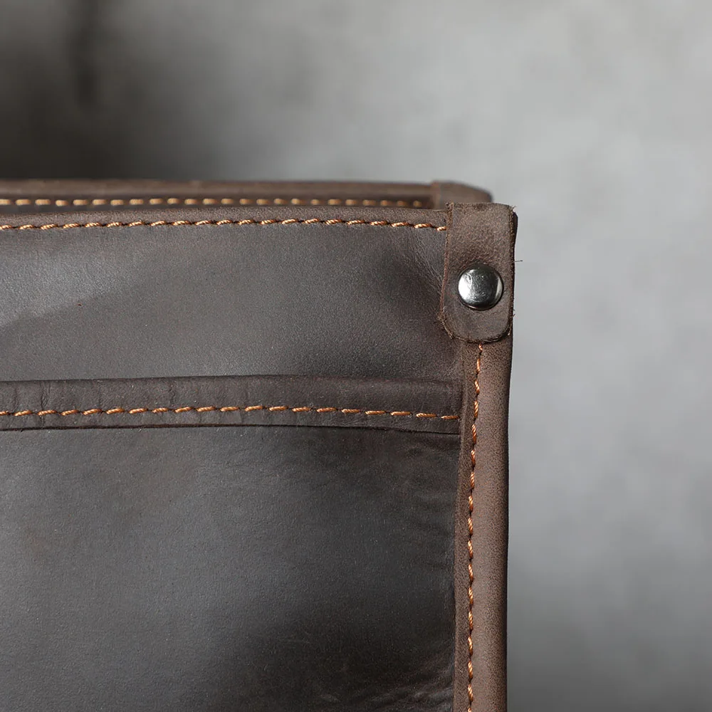S.WORKER Vintage Echtleder Herren-Aktentasche 15“ Laptop-Handtasche Schultertaschen Retro Casual Stil – Detail 15