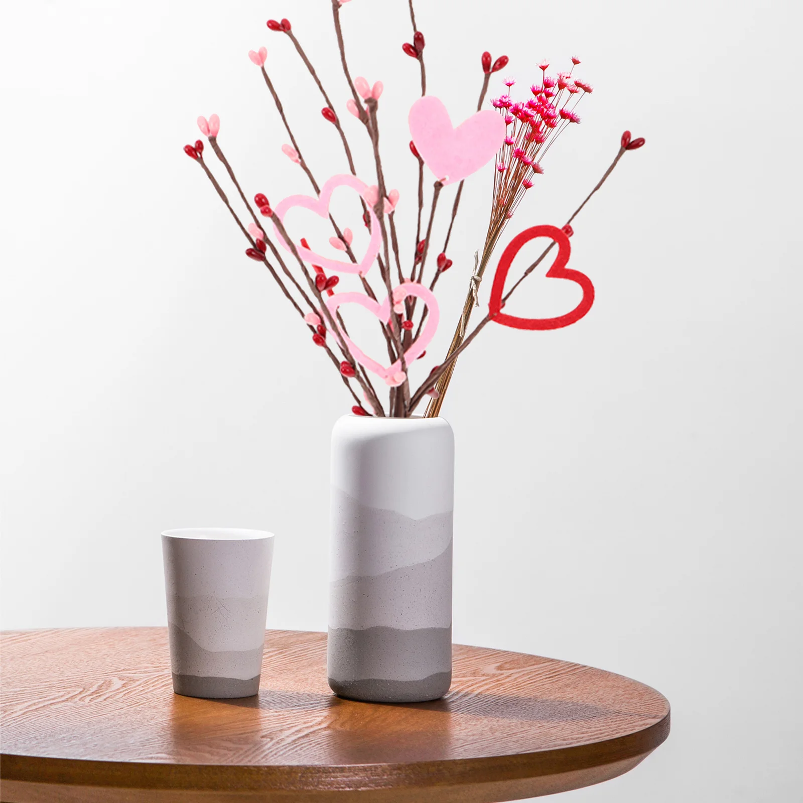 

10Pcs Valentines Artificial Stems Flowers Bouquet Wedding Party Anniversary Table Vase Decor Floral Picks