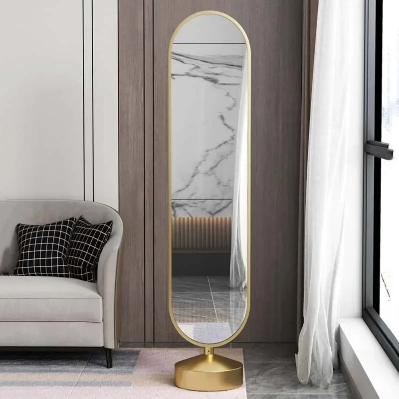 Modern Luxury Mirror Full Body Standing Art Portable Full Length Mirror Floor Design Espejos Cuerpo Completo Home Decor