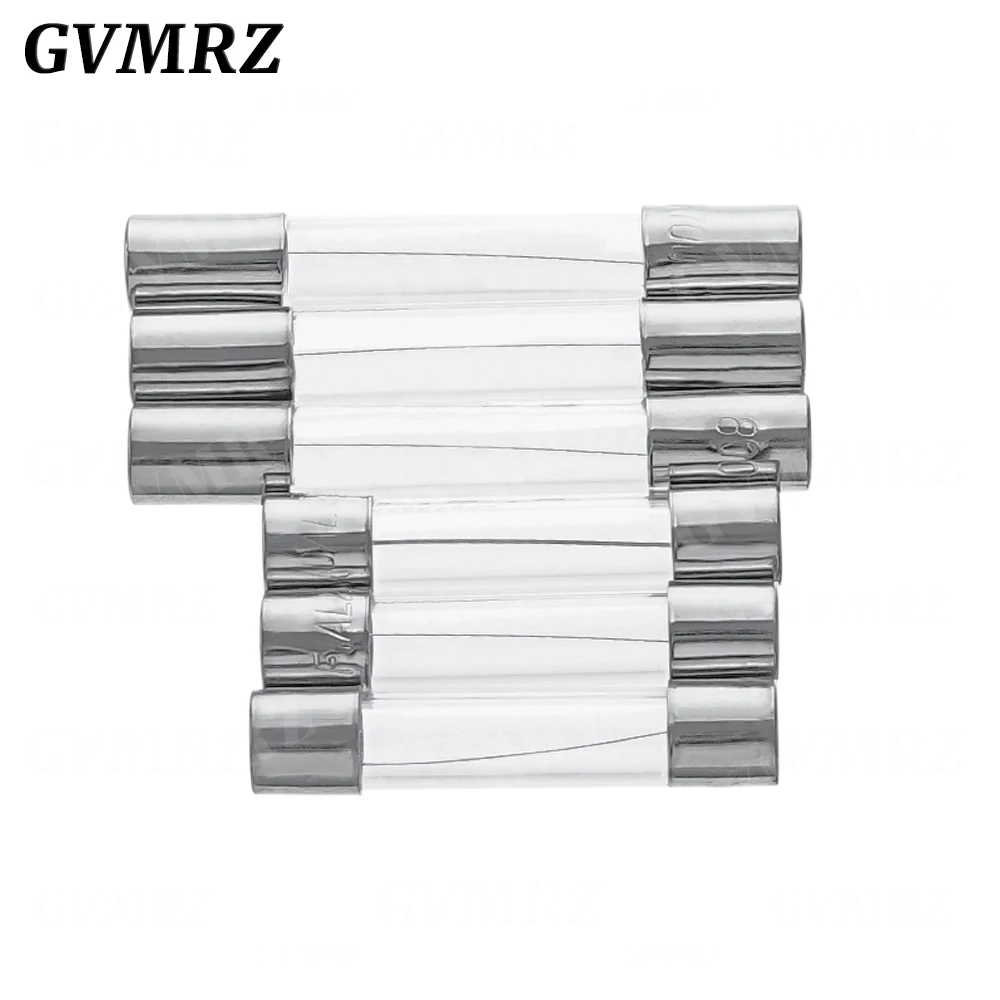 10pcs/lot 5*20mm 6*30mm Fast Blow Glass Tube Fuses 5x20 6x30 mm 250V 0.5 1 2 3 4 5 6 8 10 15 20 25 30 A AMP Fuse