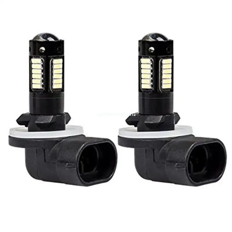 2PC High Power 30-SMD 4014 880 881 889 H27 LED Replacement Bulbs White Car Fog Dropship