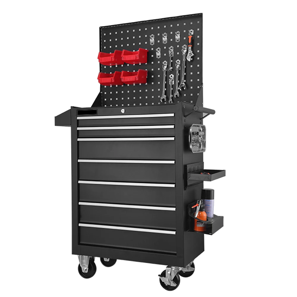 TFAUTENF TF-27 Tool Cart Tool Trolley Set Lemari Alat dengan 7 Laci