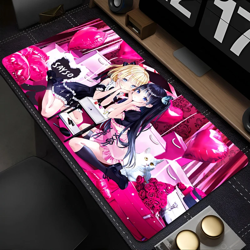 Alas Mouse Komputer Hololive Gamer Alas Mouse Laptop Watson Amelia Anime Girl Alas Keyboard PC Aksesori Gaming Alas Mouse Desktop