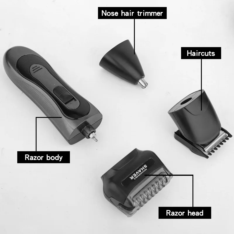 HIENA الكهربائية الشعر المتقلب متعددة الوظائف مقص الشعر مجموعة مهنة اللاسلكي الحلاق آلة قطع الشعر أدوات تصفيف الشعر