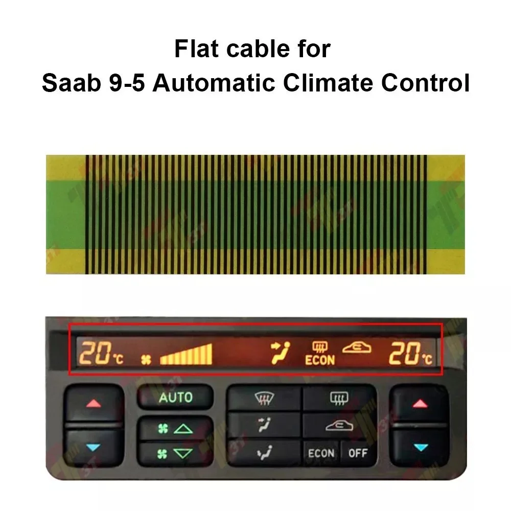 Flat Cable  for Saab 9-5 Heater Climate Control Unit Pixel Missing Repair Part
