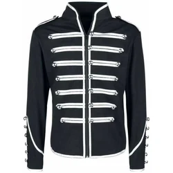 Men's Tops Coat Holiday Vacation Red Autumn Steampunk Vacation White Coats Winter Gothic Holiday Long Sleeve Men Clothing
