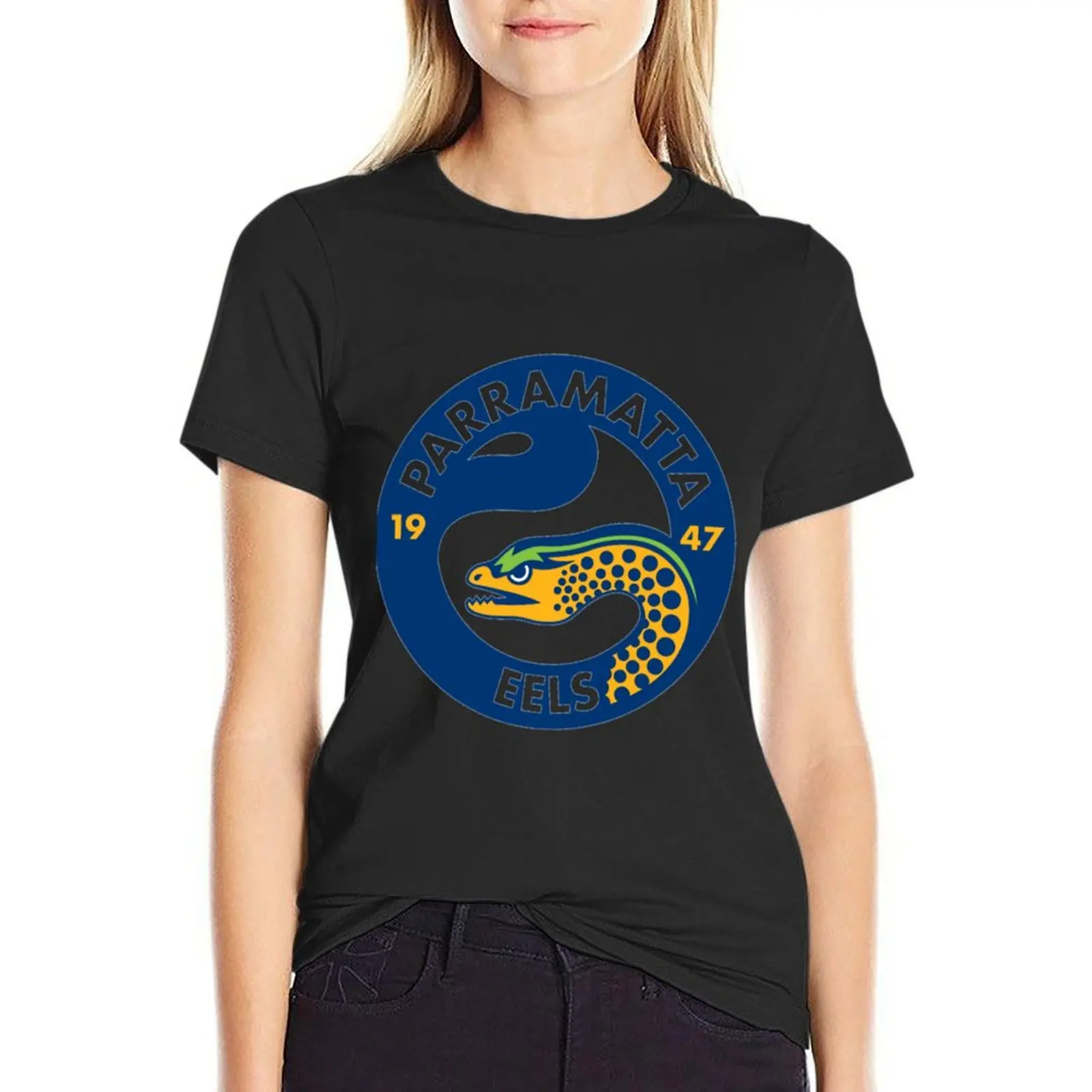 Parramatta eels \t \t T-Shirt animal print funny vintage clothes black t shirts for Women