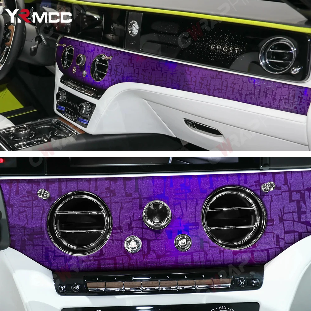 فيلم سيارة ثلاثي الأبعاد جمشت أرجواني مايا فينيل لف شخصية تغيير لون ملصق لامع للدراجات النارية اكسسوارات السيارات #3