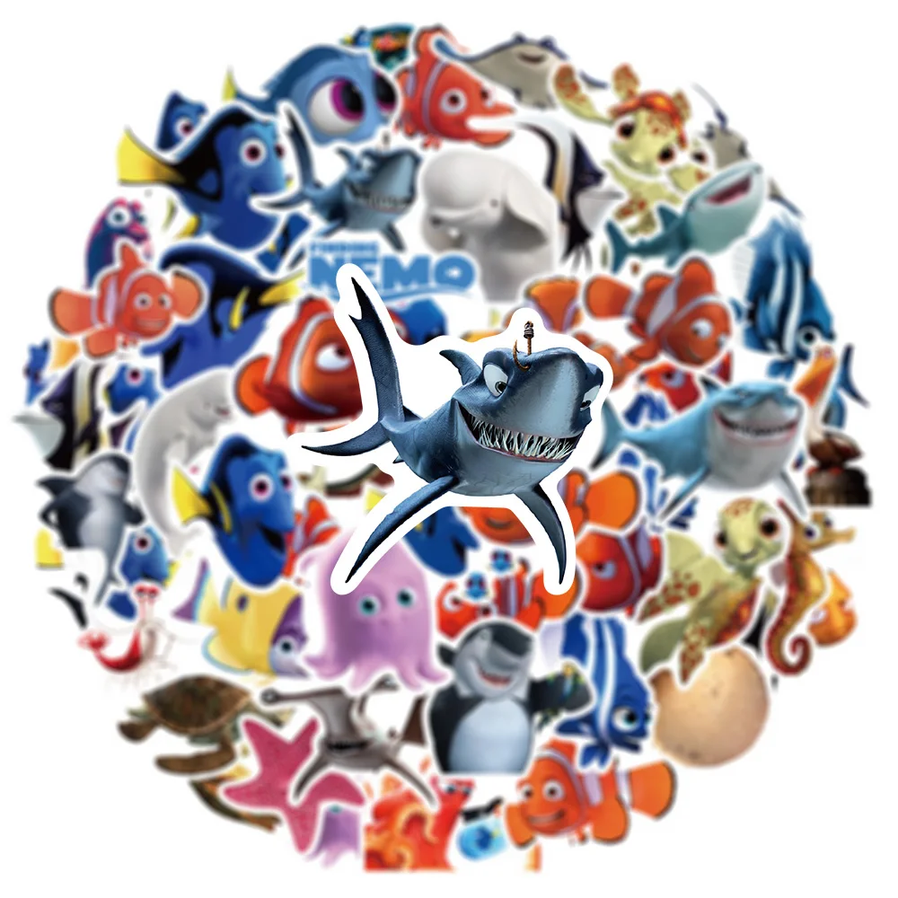 Disney-Autocollants du film Finding Nemo pour enfants, autocollants de dessin animé Kawaii, ordinateur portable, ordinateur portable, voiture,