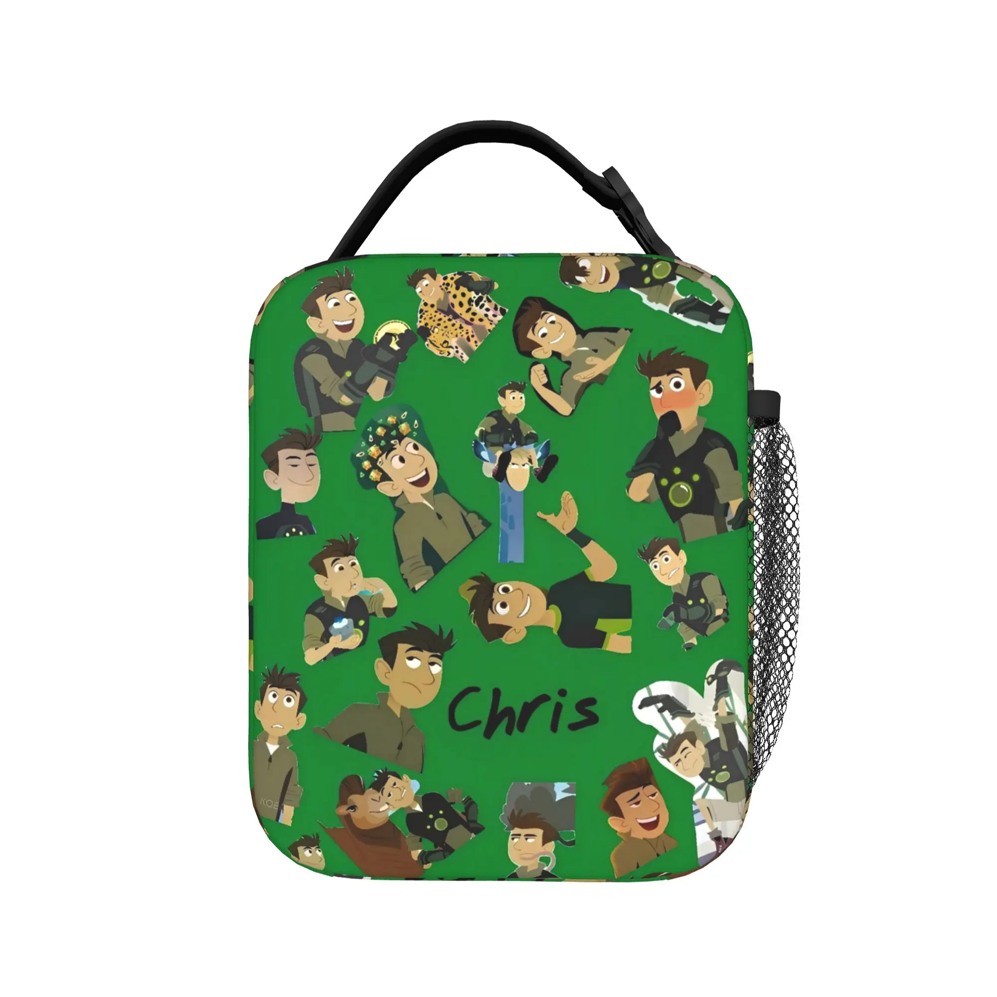 Wild Kratts Martin Kratt Lunch Bag For Child  Print Lunch Box Fun Picnic Cooler Bag Portable Oxford Tote Food Bags