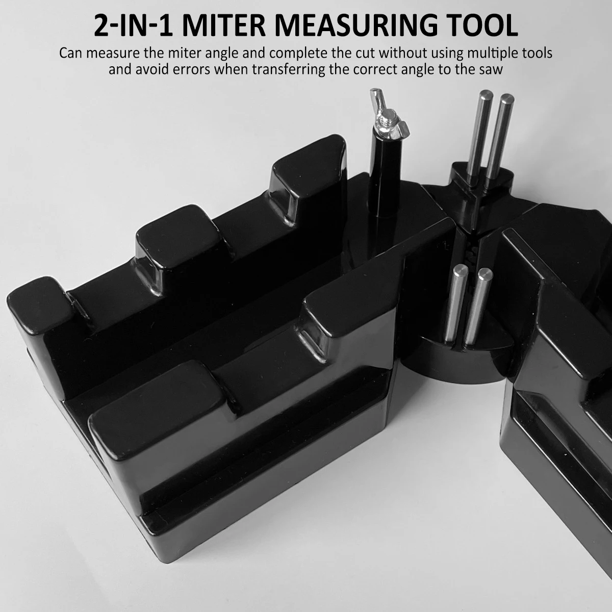 2-in-1 Mitre Measuring Cutting Gadget Protractor 85-180° Measuring and Sawing Mitre Angles Cutting Tool DIY WoodWorking Gadget