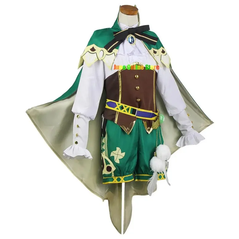 Twintig Cosplay Genshin Impact Cosplay Uniform Pruik Kostuum Twintig Chinese Stijl Halloween Kostuums Voor Vrouwen Spel Wendi Winderig