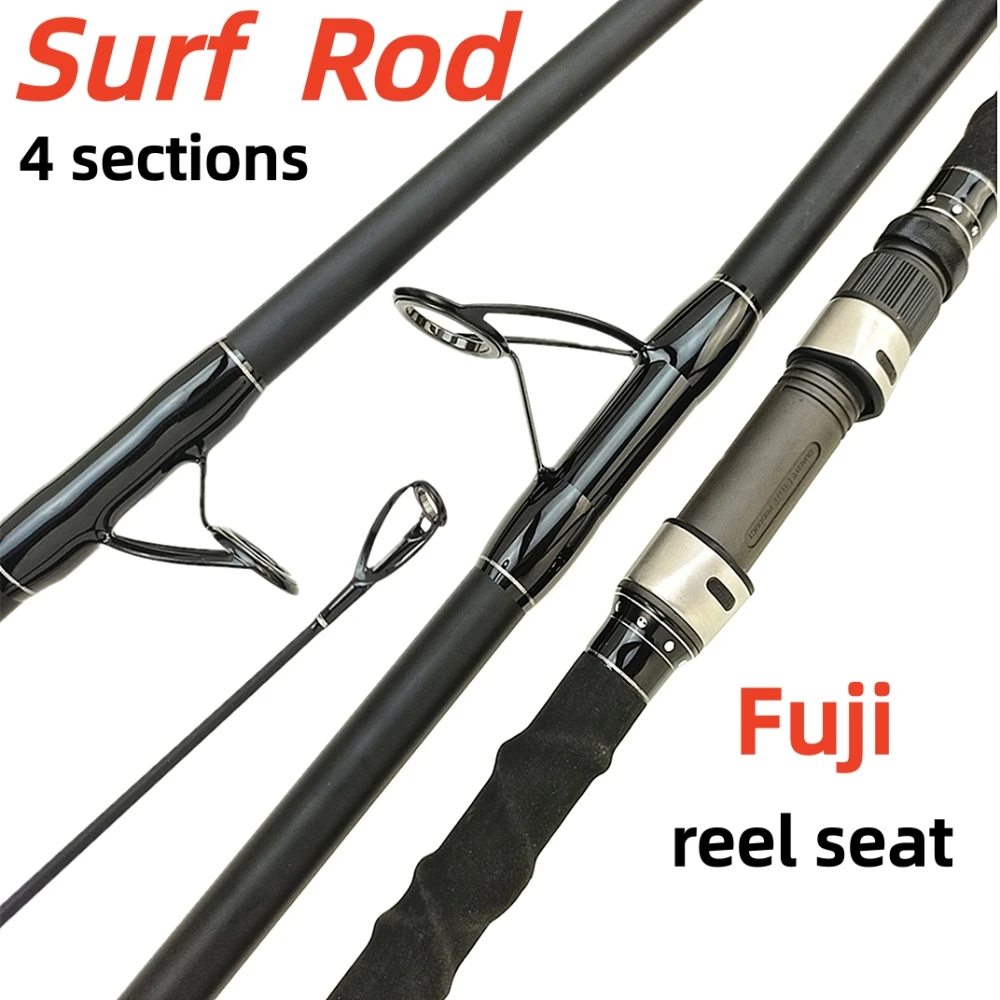 

EXTERA 3.6/3.9/4.2m H power Carbon Spinning Surf Rod Fuji reel seat fast portable heavy beach casting fishing rod long carp rods